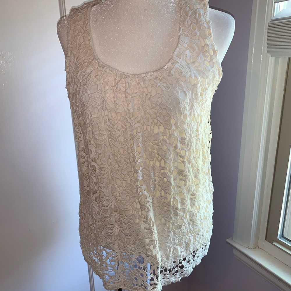 3/$20 Lucky Brand Crochet Top